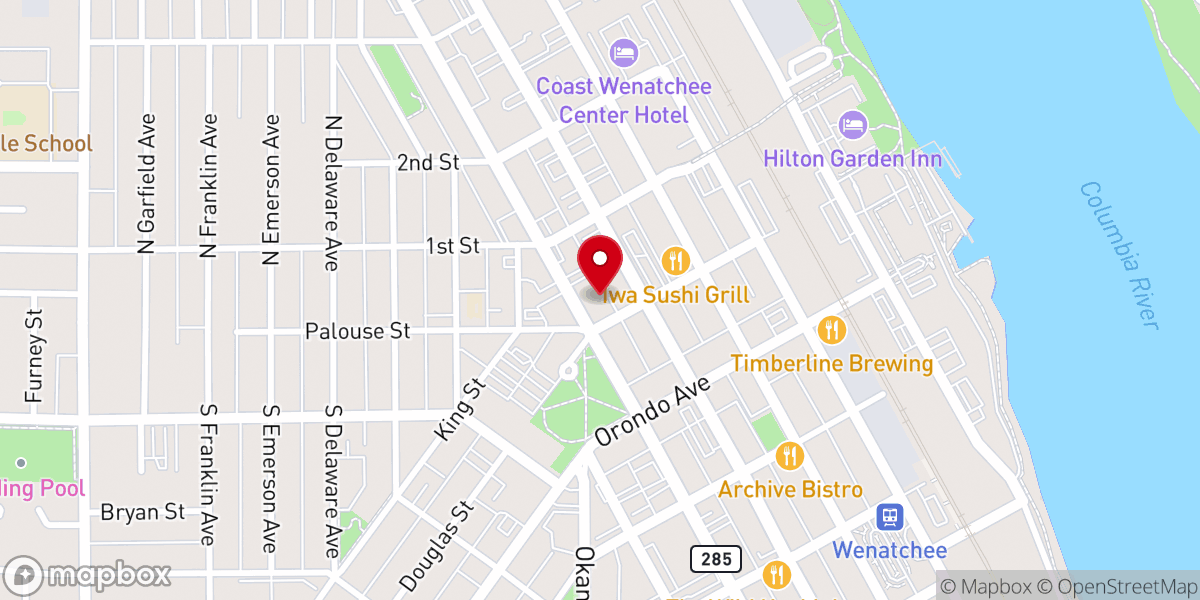 Map showing location of Living Hope Community Church