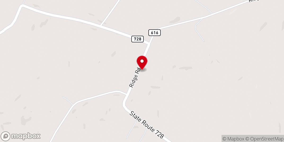 Map showing location of Mt Zion Lutheran Church