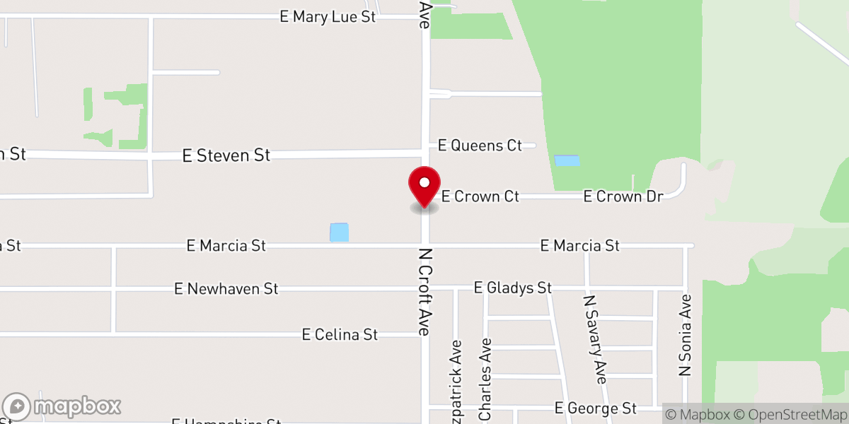 Map showing location of First Spanish Church of Citrus
