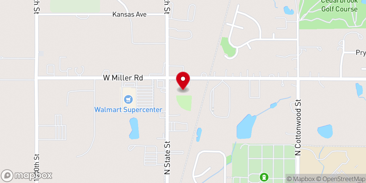Map showing location of Rivertree Christian Church