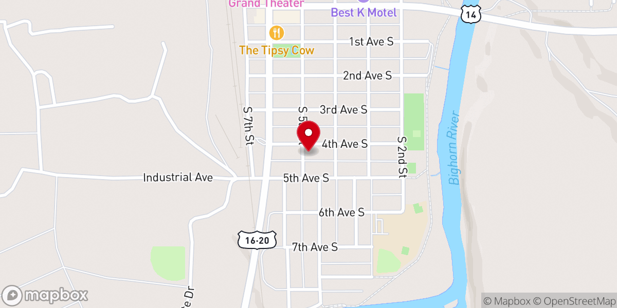 Map showing location of Grace Fellowship