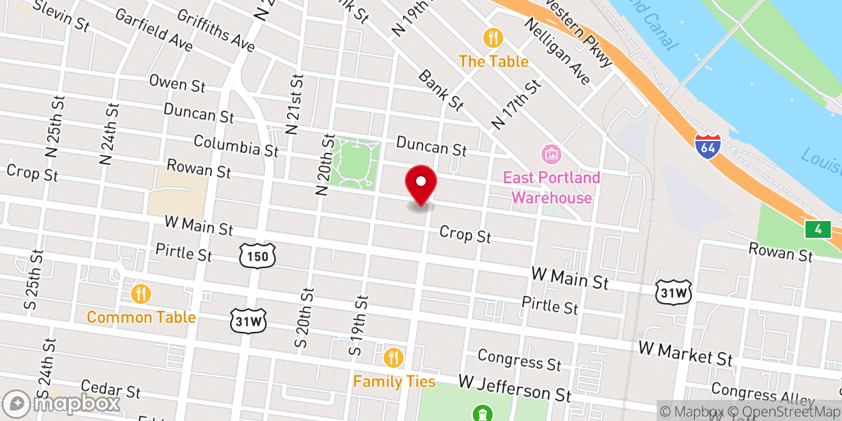 Map showing location of New Ambassador Baptist Church