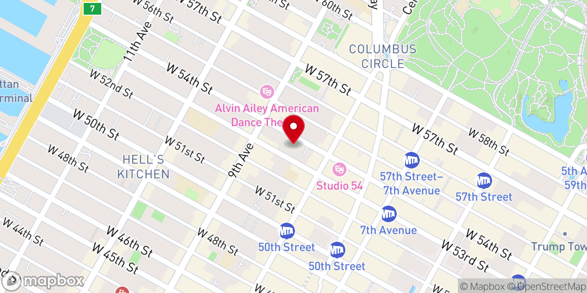 Map showing location of 242 Fellowship Nyc