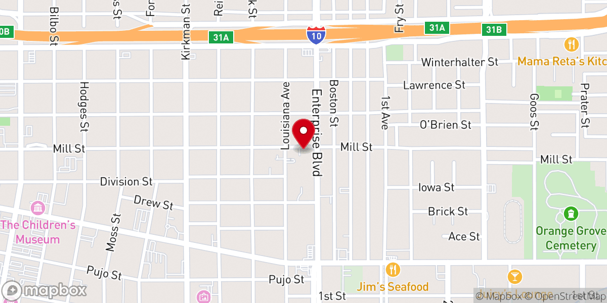 Map showing location of Sisters of the Blessed Sacrement Covent