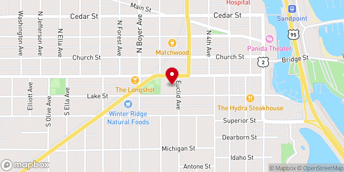 Map showing location of Victory Life Church