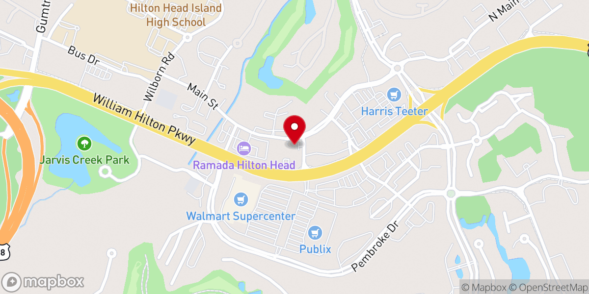 Map showing location of Southern Charm Elopements