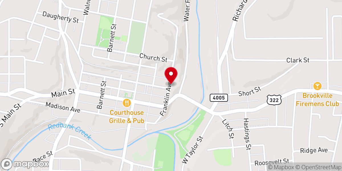 Map showing location of Grace Lutheran Church