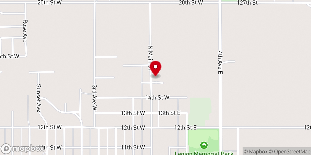 Map showing location of Cornerstone Community Church