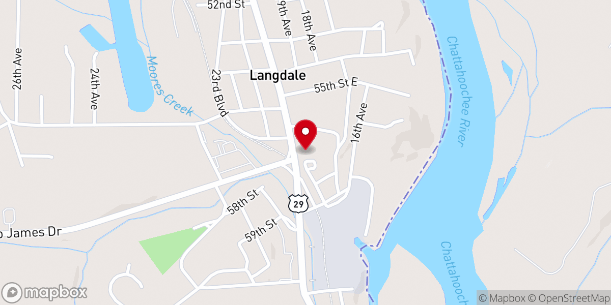 Map showing location of New Dimensions Worship Center