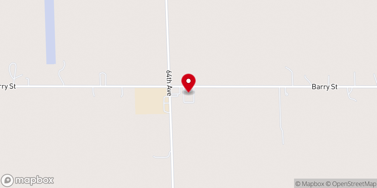 Map showing location of Beaverdam Christian Reformed
