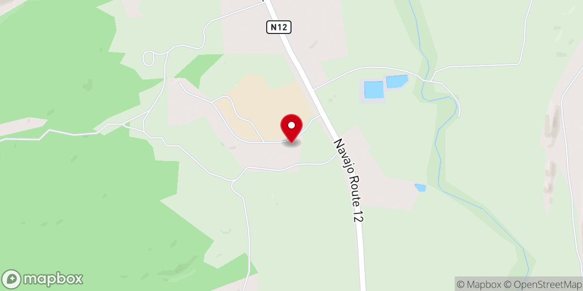 Map showing location of Navajo Mission
