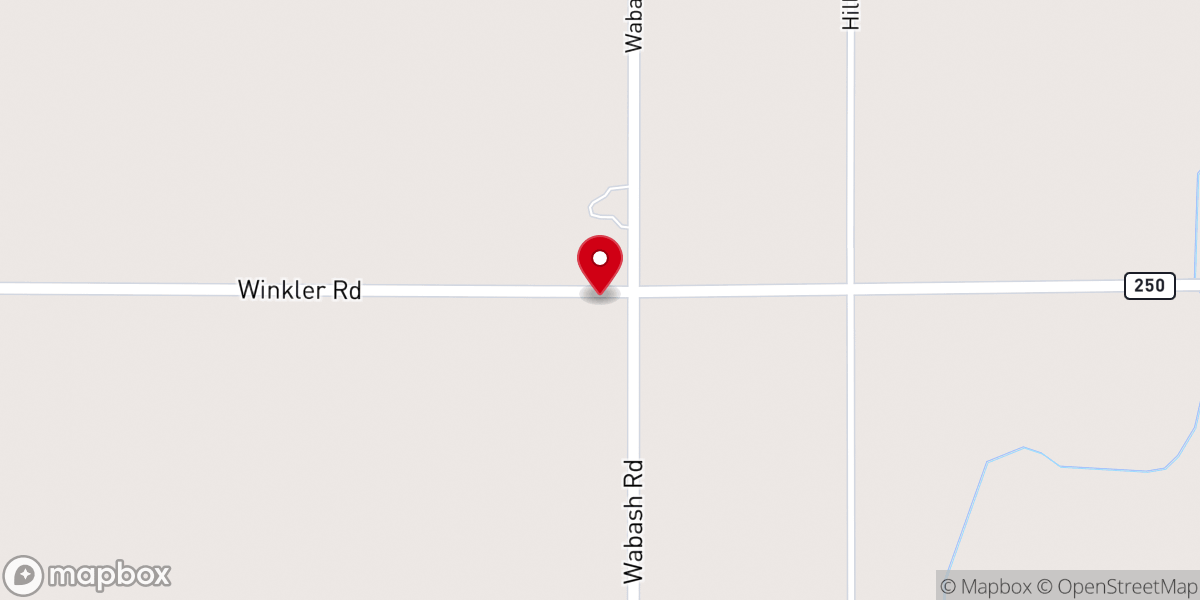 Map showing location of Zion United Brethren Church