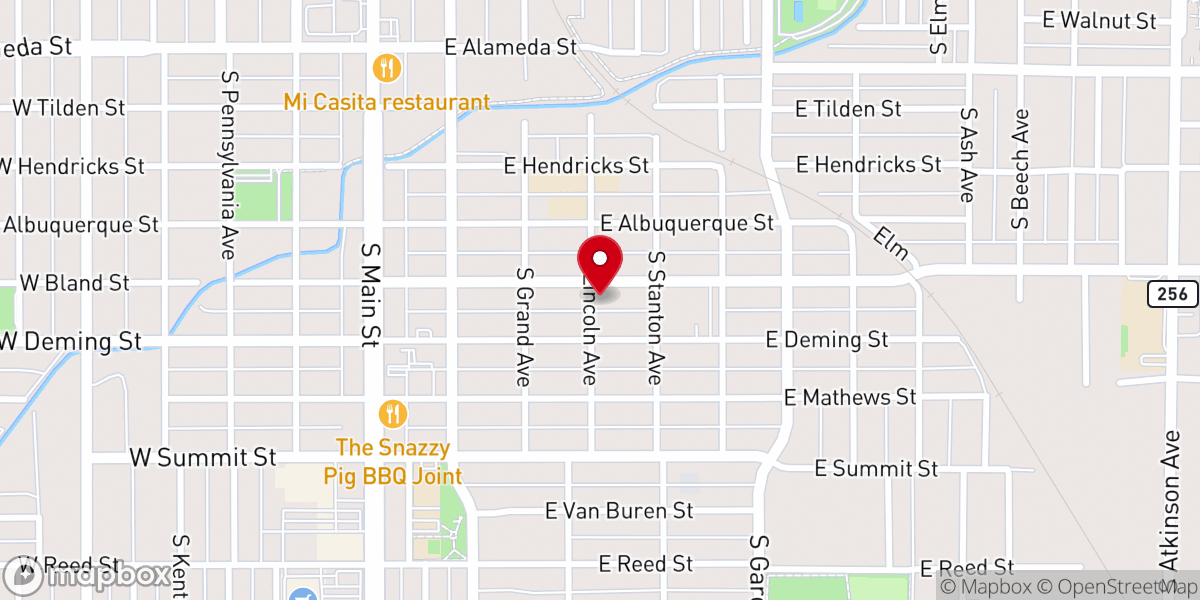 Map showing location of Rivers of Life Outreach
