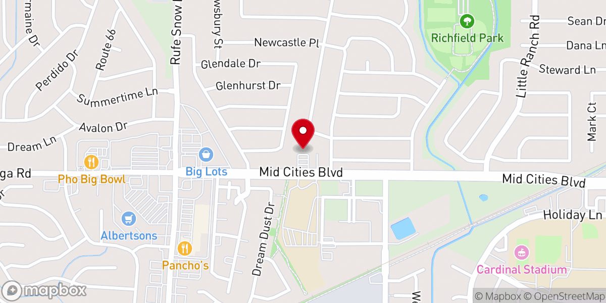 Map showing location of This Rock Baptist Church