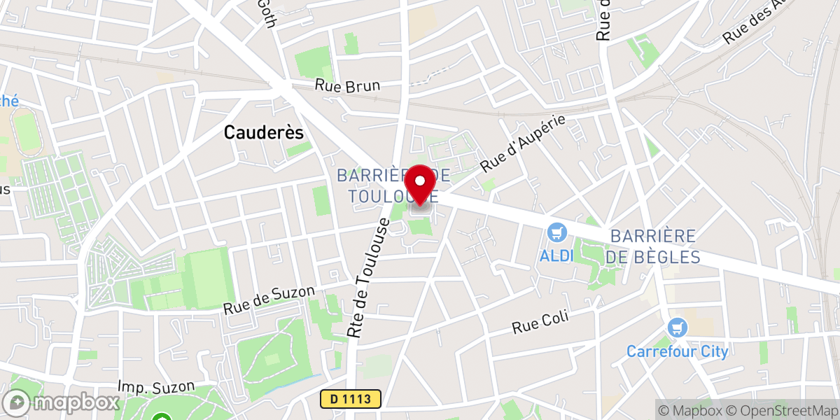 Map showing location of Soeurs Sainte Famille