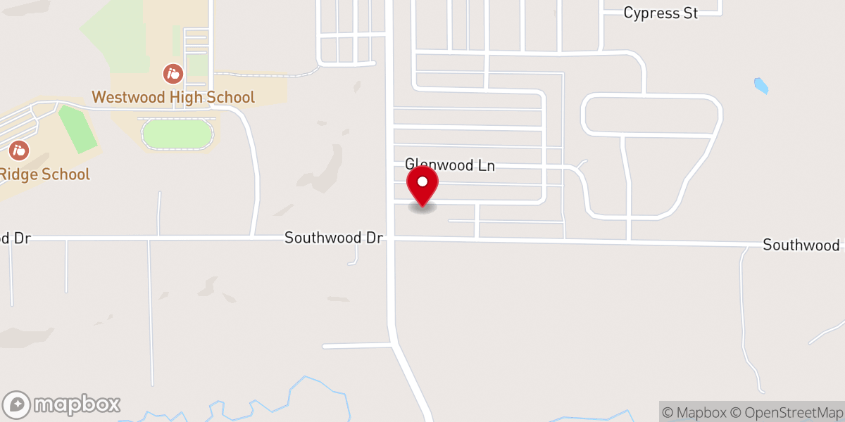 Map showing location of Christ the King Lutheran Church