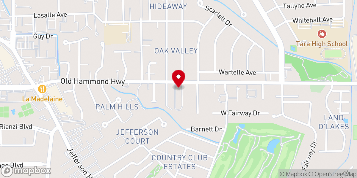 Map showing location of First Christian Church