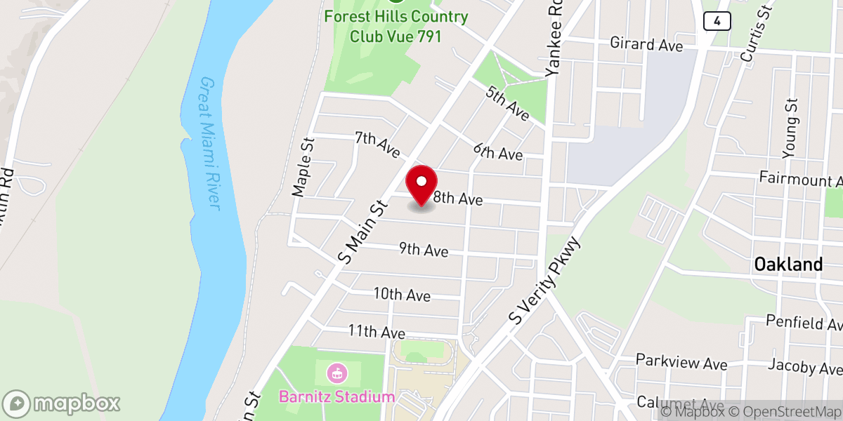 Map showing location of Strait-Gate Cathedral