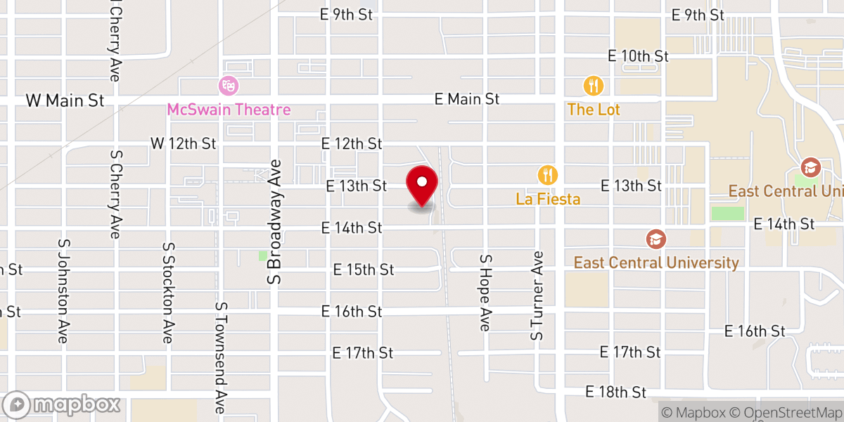 Map showing location of Wilson Church