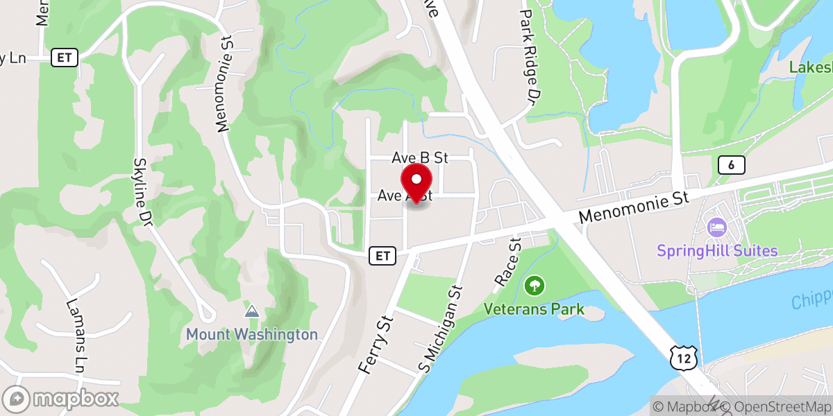 Map showing location of Baptist Evangelical Church