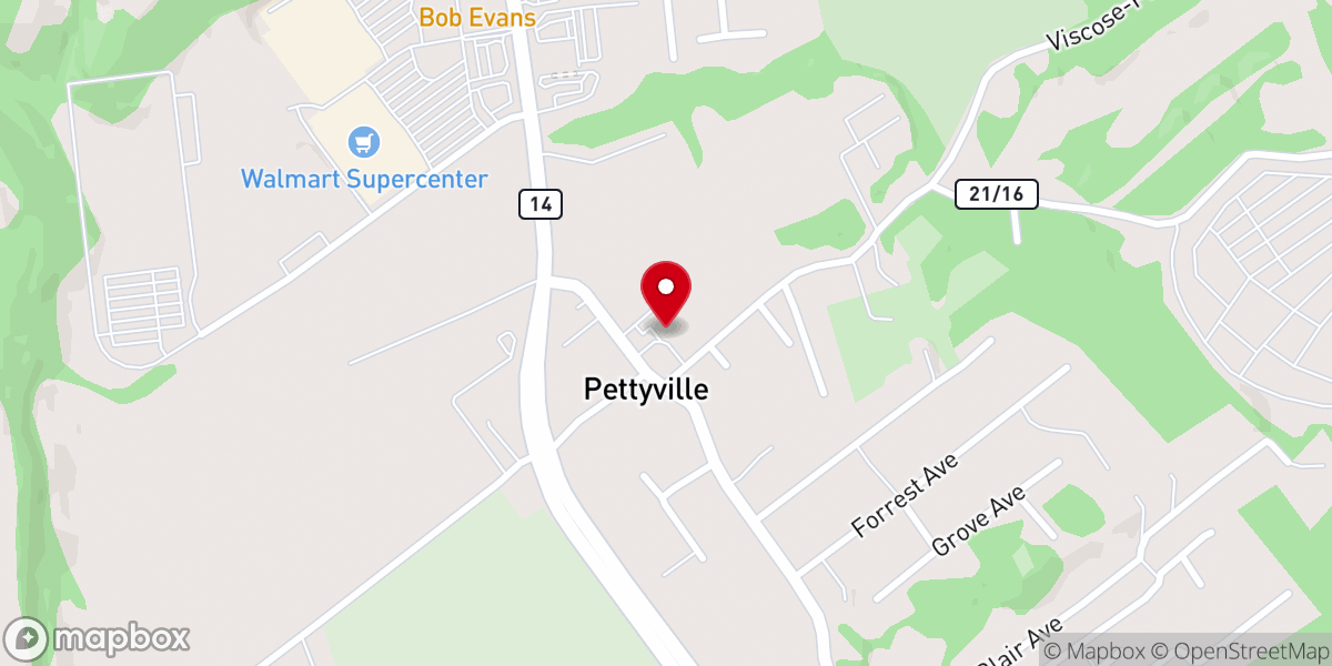 Map showing location of Grace Fellowship