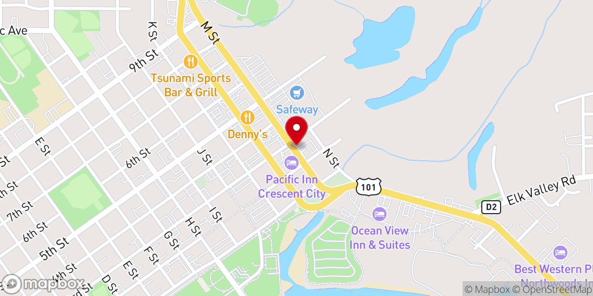 Map showing location of Rural Human Services Inc - Food Distribution Center