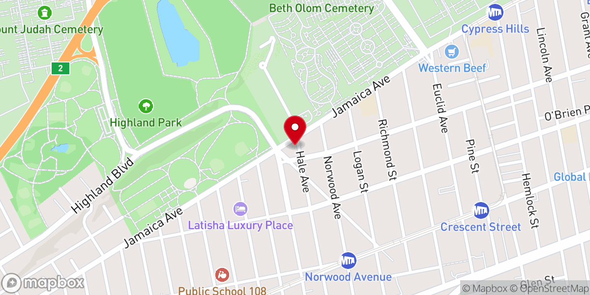 Map showing location of COMUNIDAD CRISTIANA INTERNACIONAL