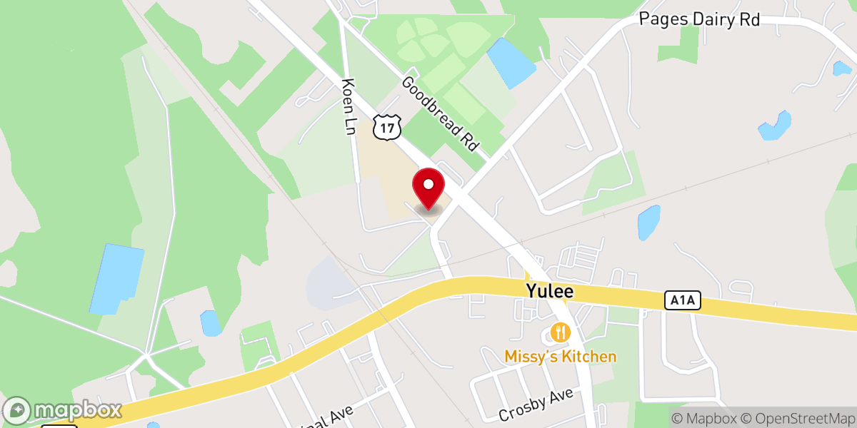 Map showing location of Gracie's Kitchen