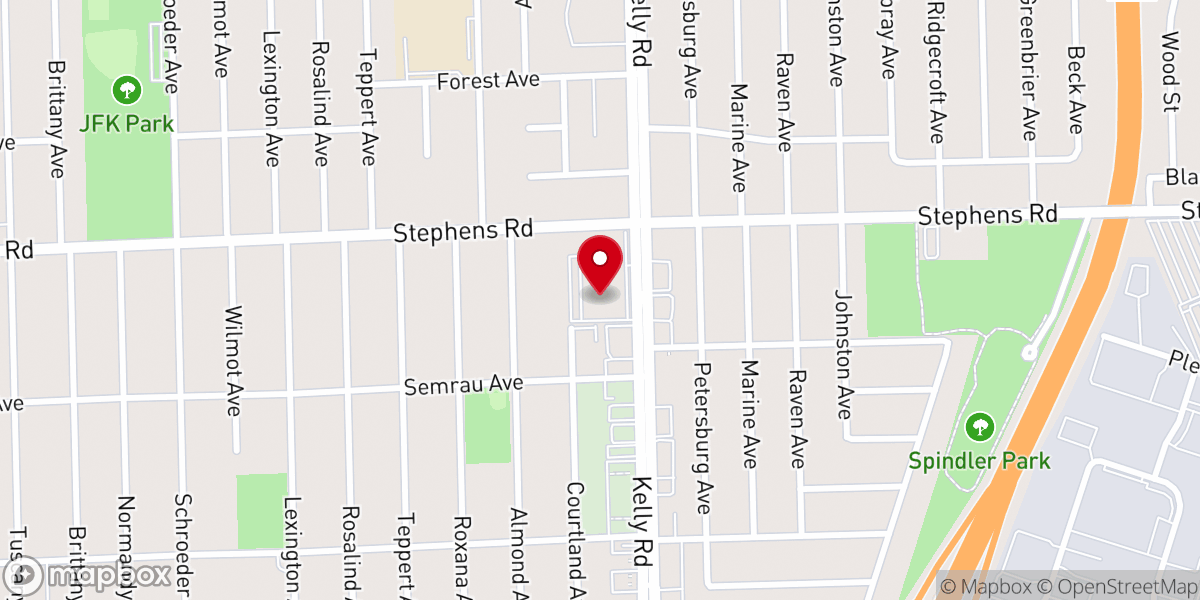 Map showing location of St Thomas Lutheran Church