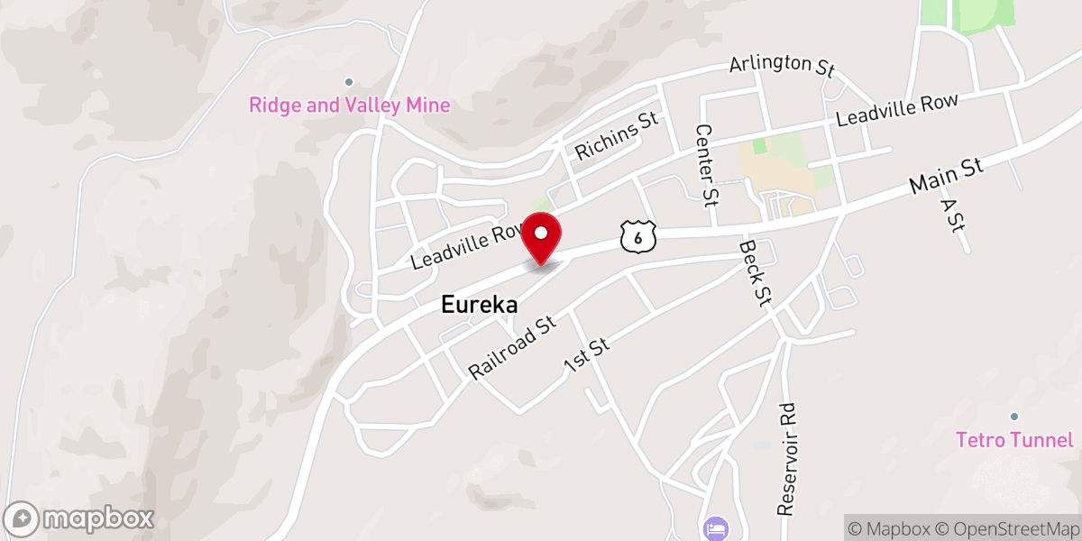Map showing location of Eureka United Methodist Church