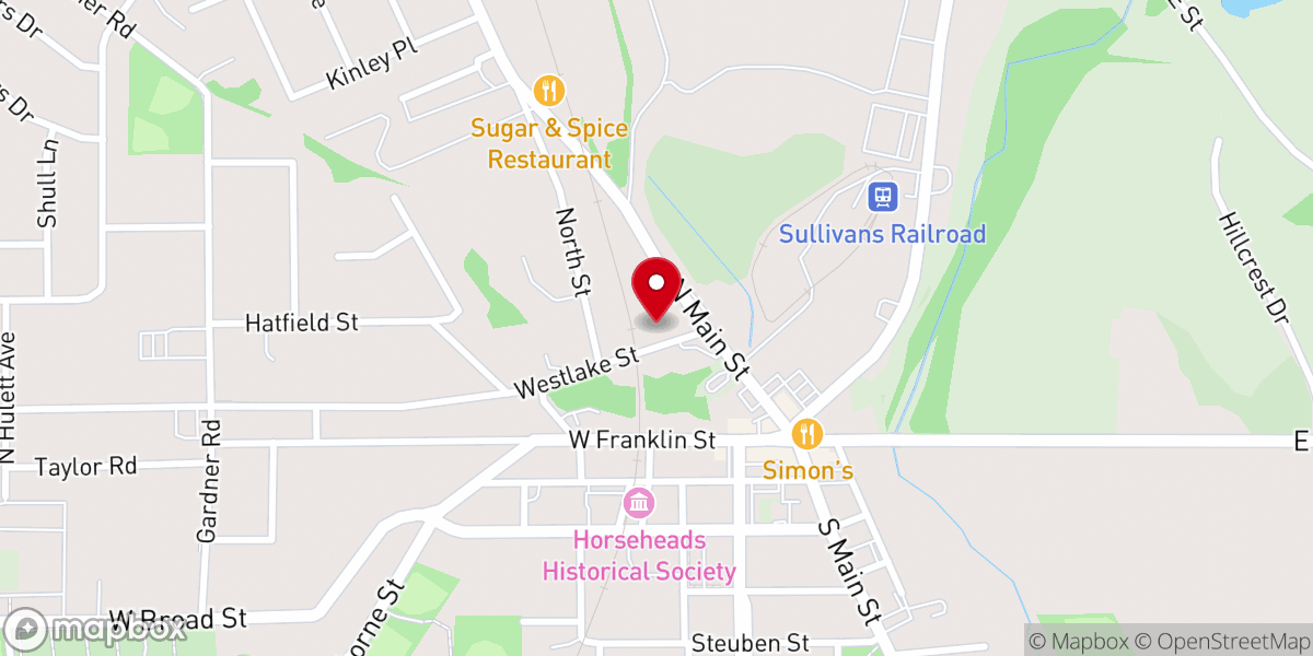 Map showing location of Calvary Chapel Twin Tiers