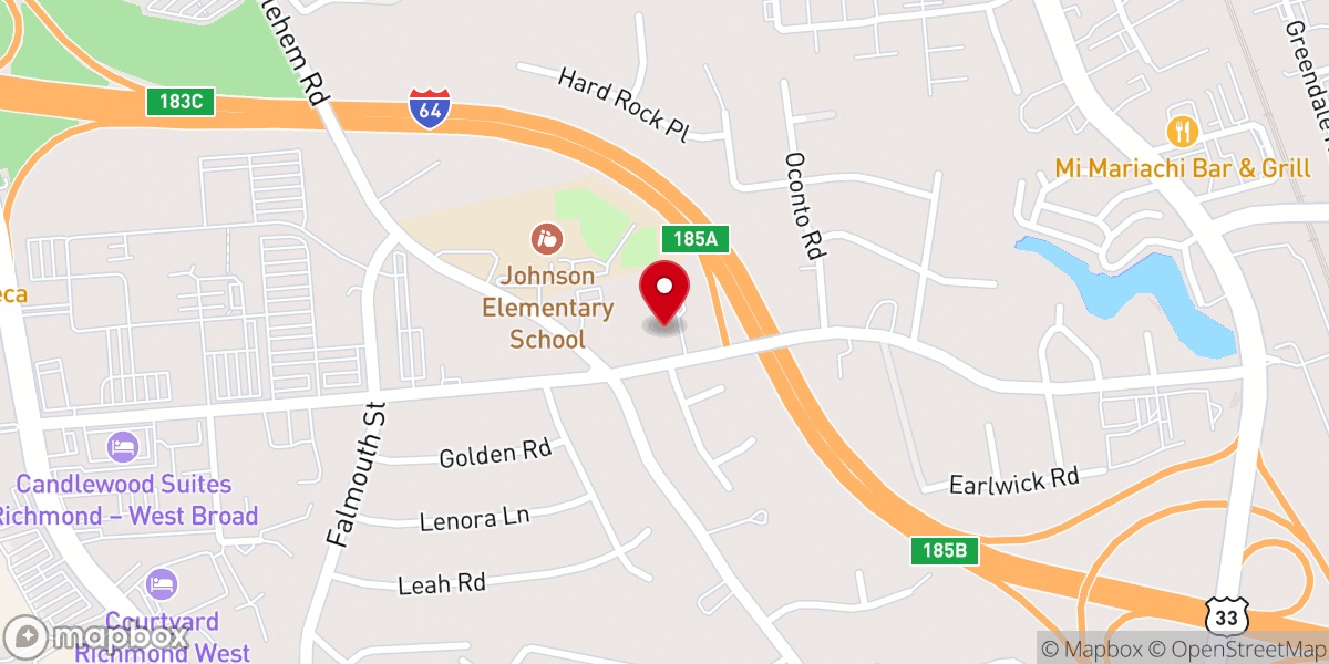 Map showing location of Christ Central Church