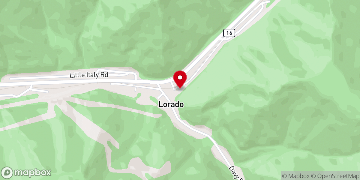 Map showing location of Saunders Memorial Freewill Baptist Church