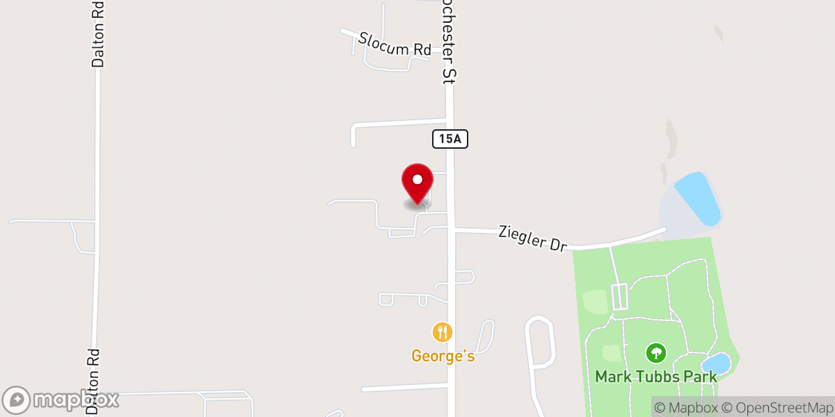 Map showing location of Crossroads Church