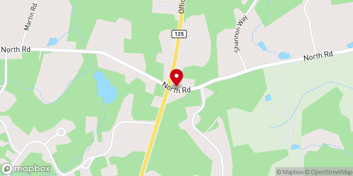 Map showing location of First Baptist Church-Brentwood