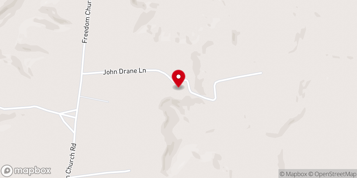 Map showing location of Freedom Church