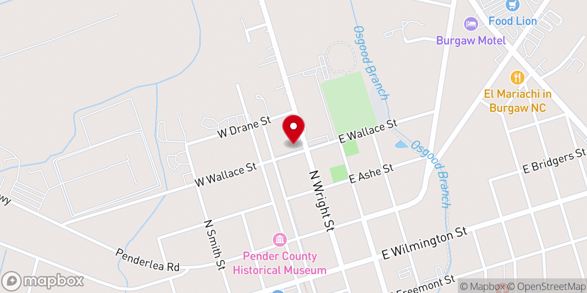 Map showing location of Miracle Temple Ministries