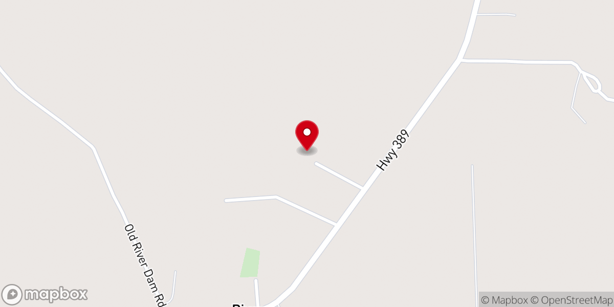 Map showing location of Green Oak Baptist Church