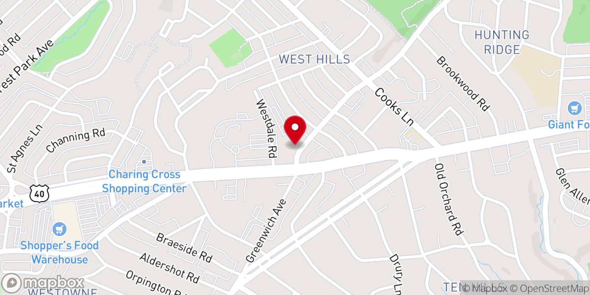 Map showing location of Spirit of Faith Christian Center