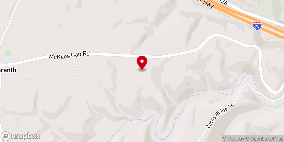 Map showing location of Hixon Bible Camp