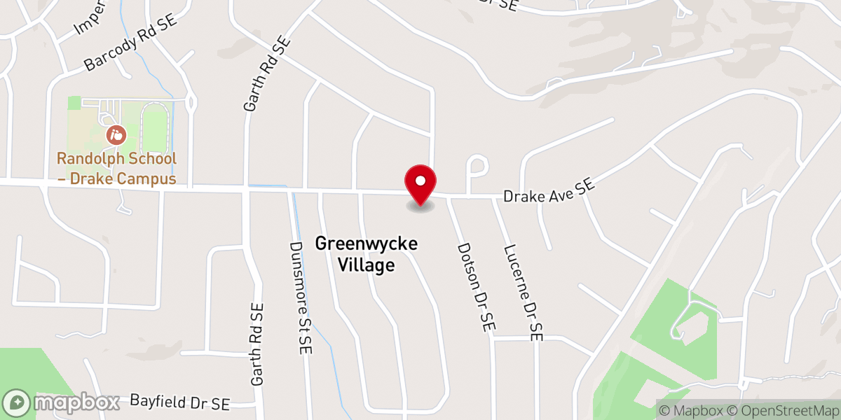 Map showing location of Valley Methodist Church