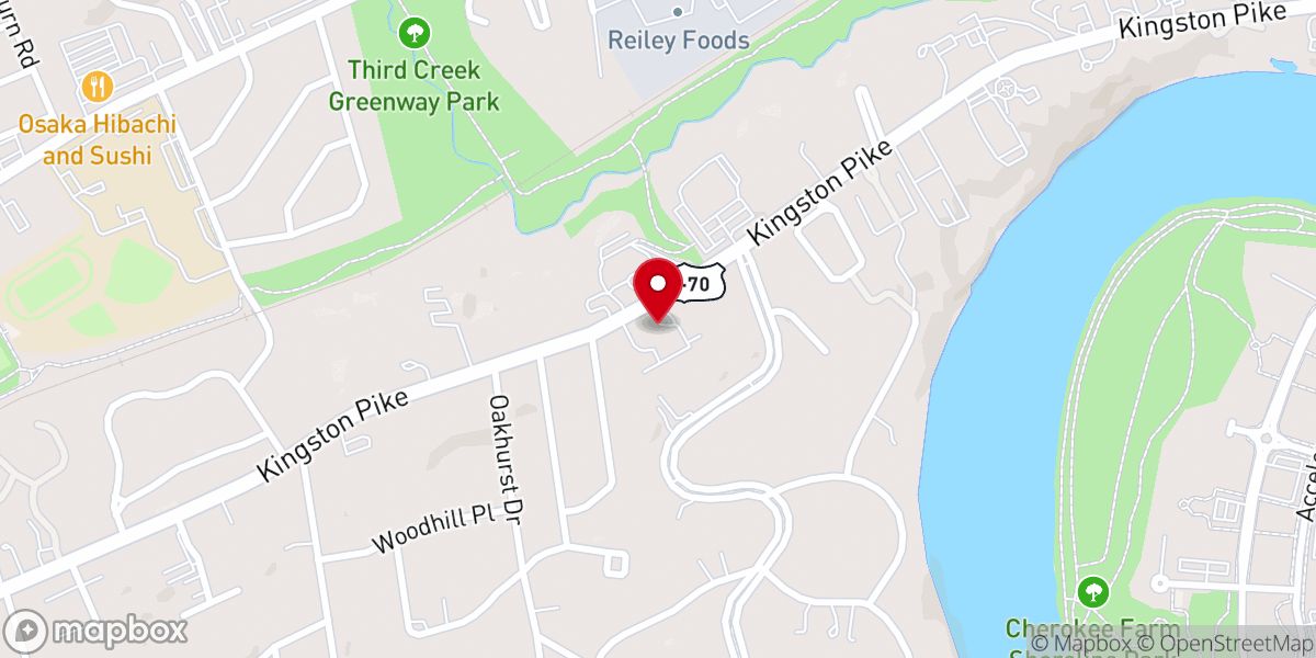 Map showing location of First Church of Christ Science