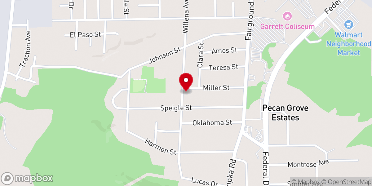 Map showing location of Family Life Church Inc