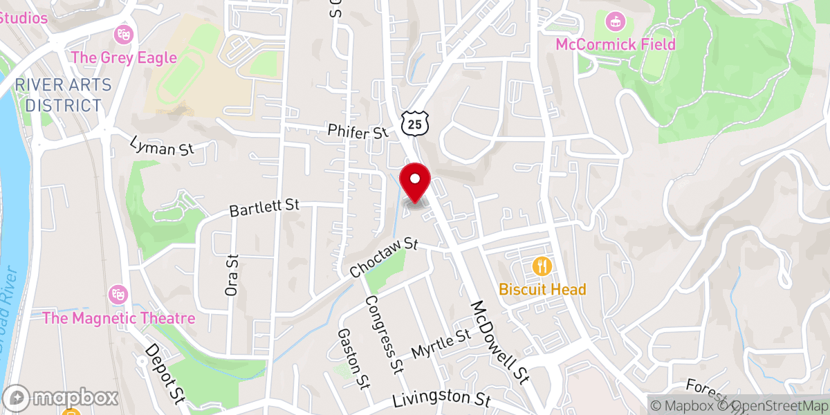 Map showing location of St John Church of God Holiness