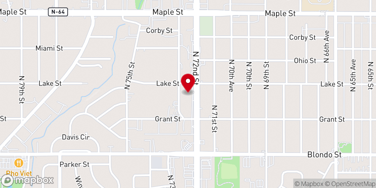 Map showing location of Agape Christian Fellowship Church