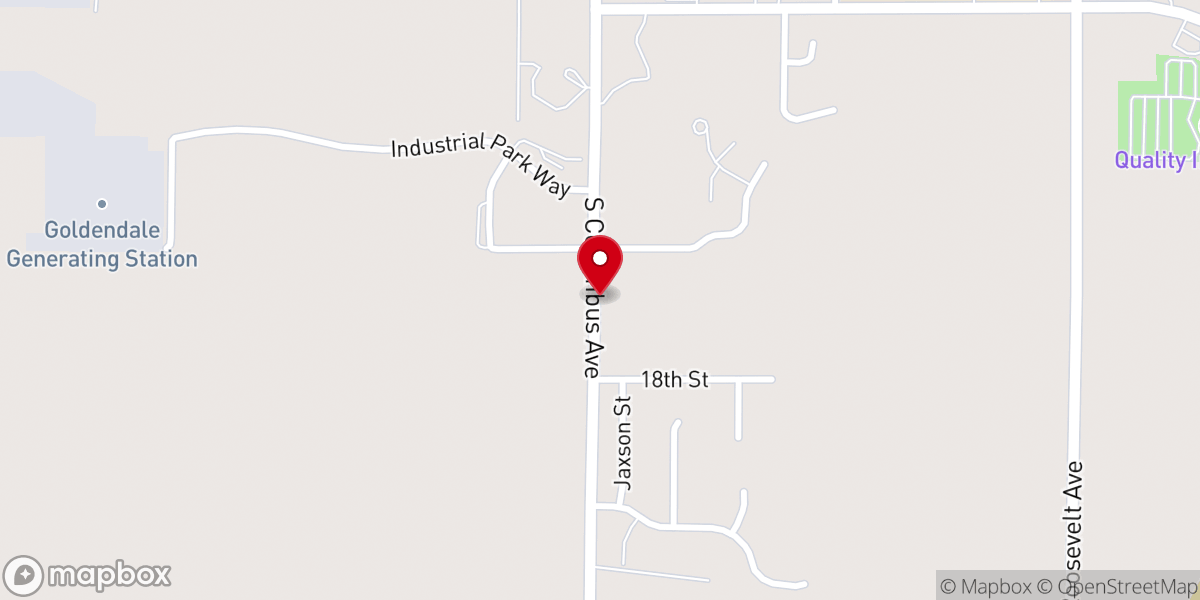 Map showing location of New Life Assembly of God Church