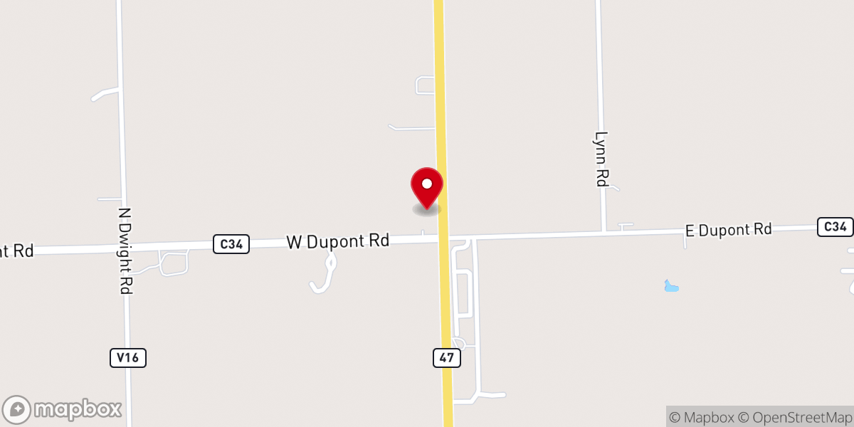 Map showing location of Our Savior Lutheran Church