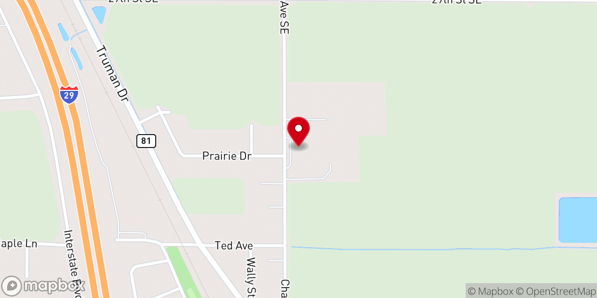 Map showing location of Zion Lutheran Church