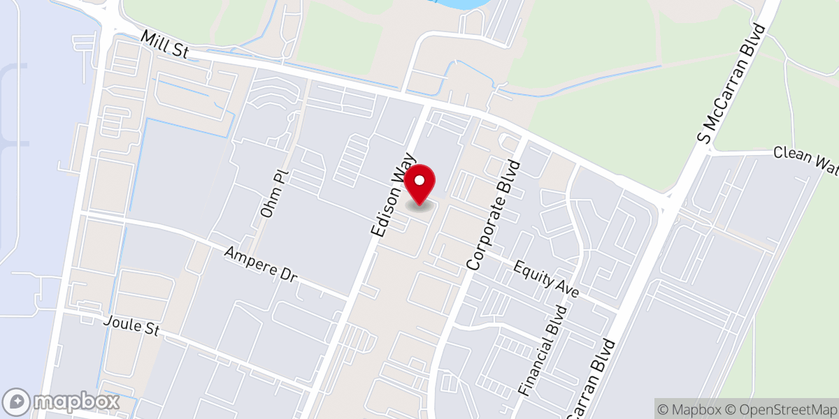 Map showing location of Calvary Chapel Reno-Sparks