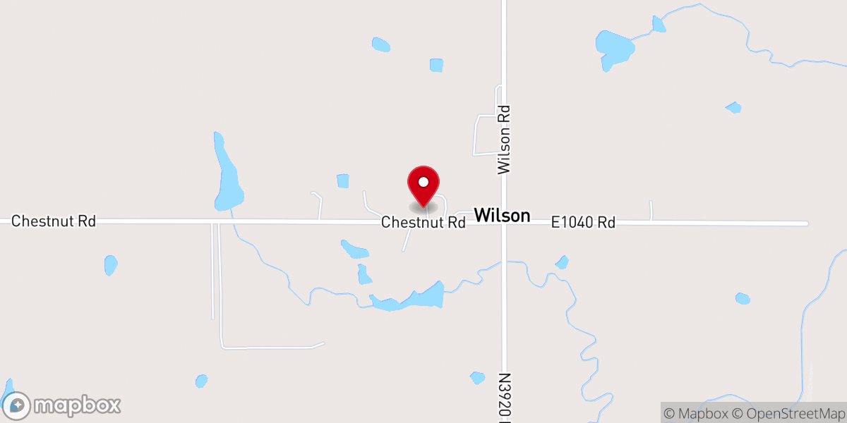 Map showing location of Wilson Community Baptist Church